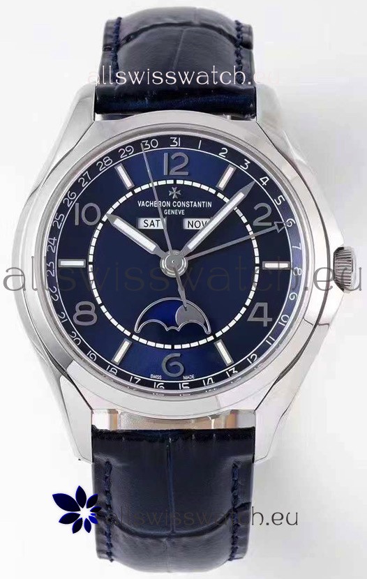 Vacheron Constantin Fiftysix Complete Calendar Swiss Replica Watch in Blue Dial 