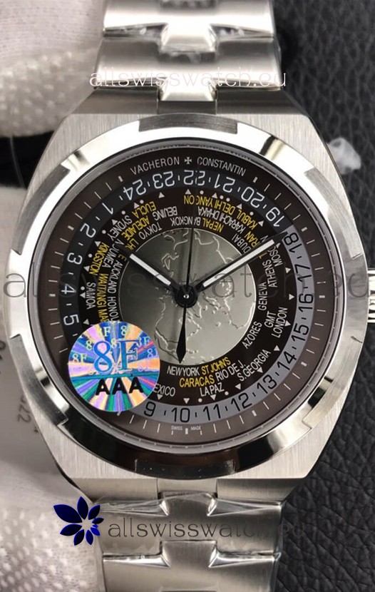 Vacheron Constantin Overseas World Time Edition Grey Dial Swiss Replica Watch 
