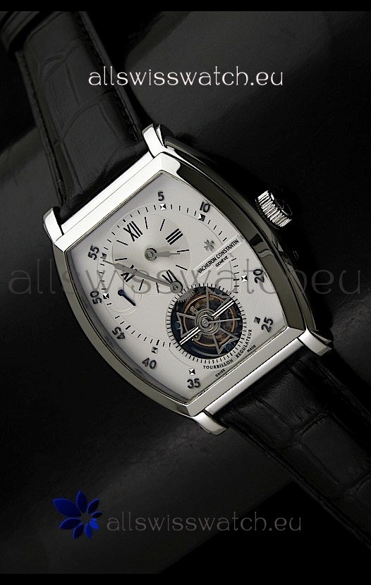 Vacheron Constantin Power Reserve Tourbillon Swiss Watch in Steel