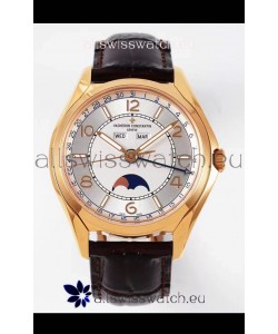 Vacheron Constantin Fiftysix Edition Rose Gold Watch 904L Steel 1:1 Mriror Replica Steel Dial 