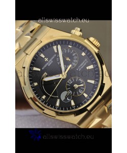 Vacheron Constantin Overseas Power Reserve Swiss Replica Watch in Yellow Gold Casing