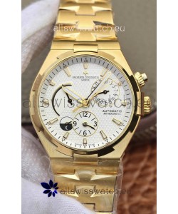 Vacheron Constantin Overseas Power Reserve Swiss Replica Watch in Yellow Gold Casing