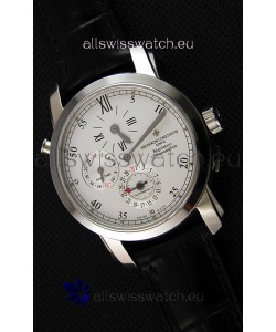Vacheron Constantin Malte Dual Time Regulator Steel Swiss Replica Watch 