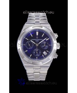 Vacheron Constantin Overseas Chronograph Blue Dial Swiss Replica Watch - Stainless Steel Strap