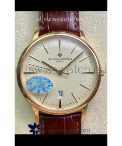 Vacheron Constantin Patrimony Yellow Gold Watch in 1:1 Mirror Replica Watch