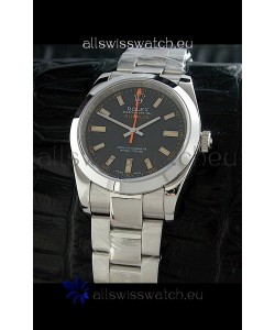 Rolex Oyster Perpetual Milgauss Japanese Replica Watch in Black Dial